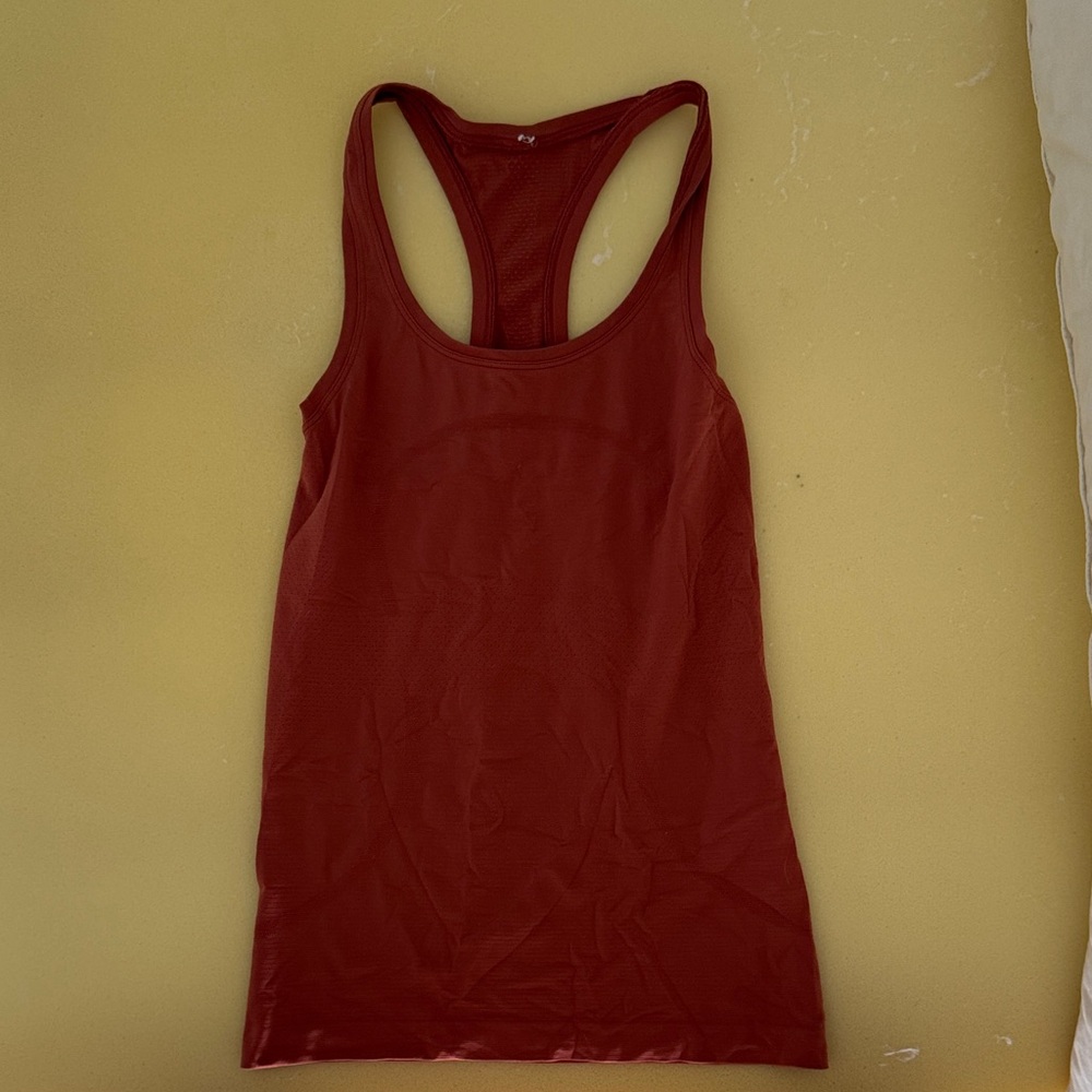 Lululemon Athletica Red Racerback Tank Top